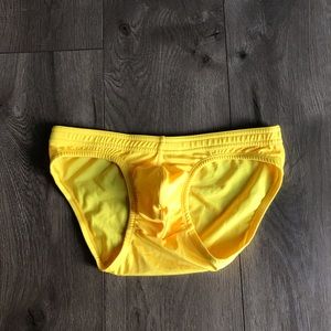 Yellow swim briefs